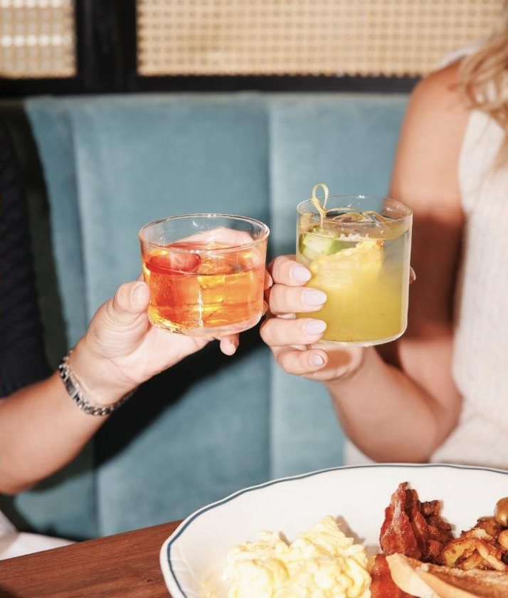 Cheers over brunch