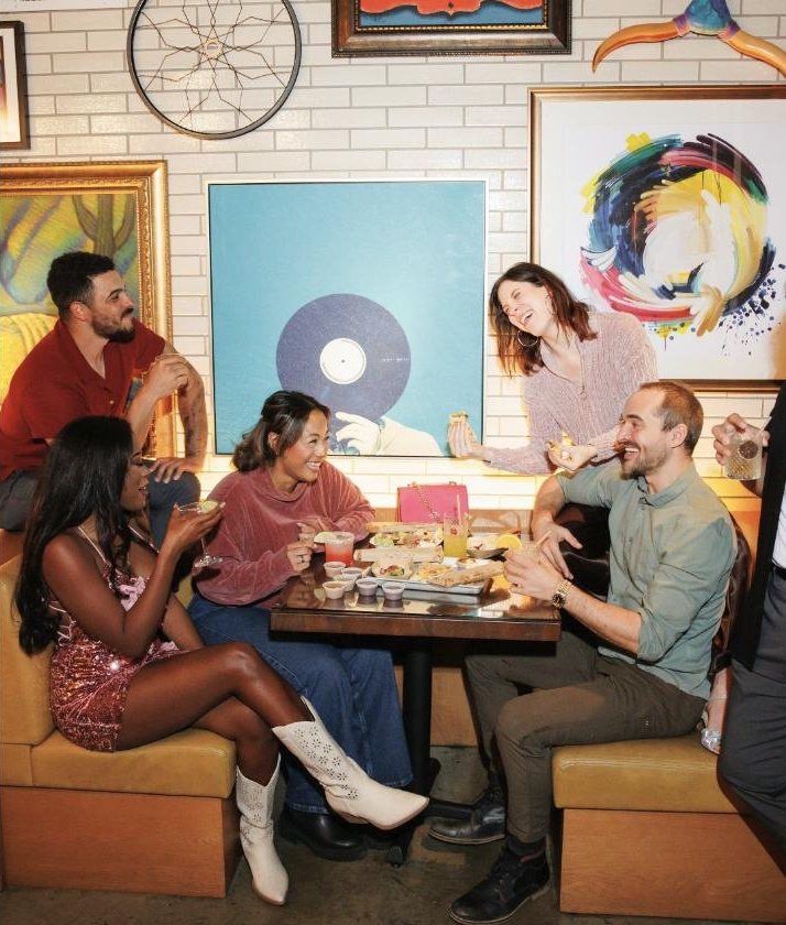 Friends at dinner